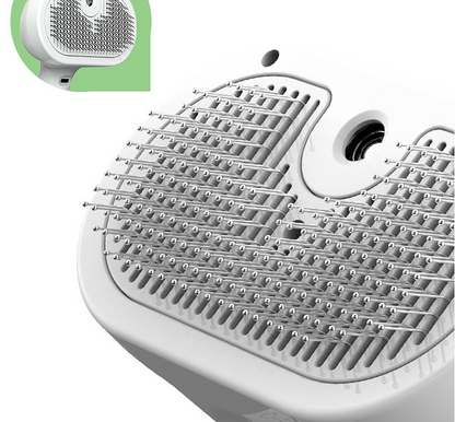 Self-Cleaning Pet Comb with Built-In Mist Humidifier for Dog Grooming and Dematting