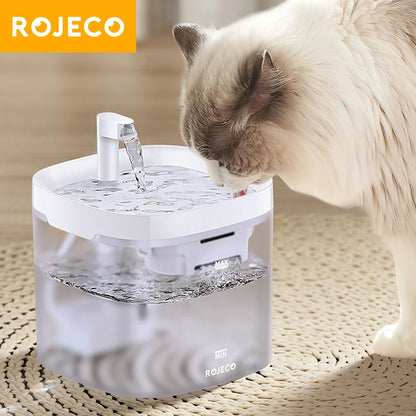 Transparent Cat Water Fountain Automatic Pet Water Dispenser for Cats Dog Smart Drinking Fountain Purifier Accessories
