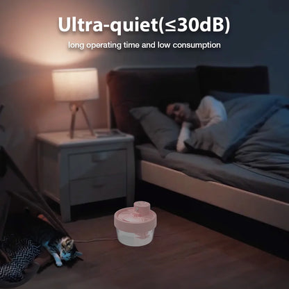 Cat Water Fountain,Rechargeable Automatic Pet Fountain, Sensitive Sensor Cat & Dog Water Dispenser,Pink