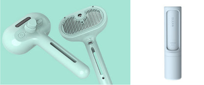 Self-Cleaning Pet Comb with Built-In Mist Humidifier for Dog Grooming and Dematting