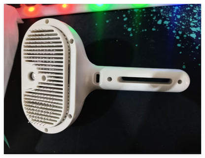 Self-Cleaning Pet Comb with Built-In Mist Humidifier for Dog Grooming and Dematting