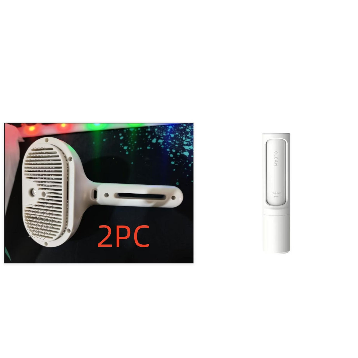 Self-Cleaning Pet Comb with Built-In Mist Humidifier for Dog Grooming and Dematting