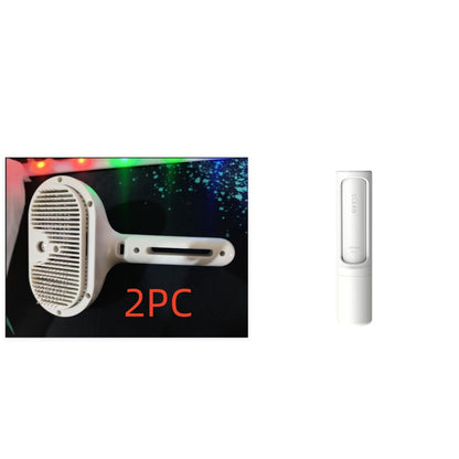 Self-Cleaning Pet Comb with Built-In Mist Humidifier for Dog Grooming and Dematting